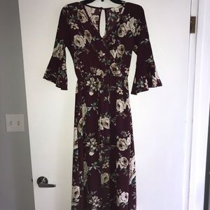 Francesca’s maxi dress romper